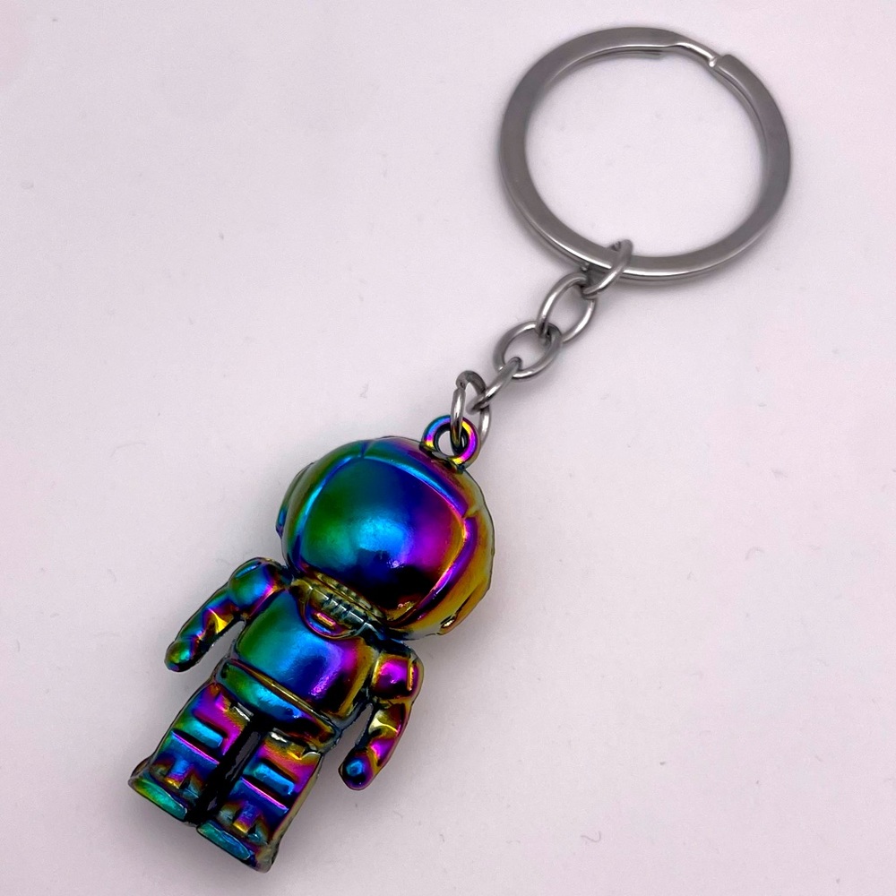 OIL SLICK ASTRONAUT | Bag Charm | Keychain (Brand New!) 💜✨ - Picture 2 of 8